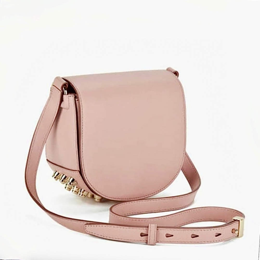 Alexander Wang Calfskin Leather Yellow Gold Studs
